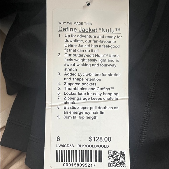 New Lululemon Define Jacket Nulu - Picture 2 of 5